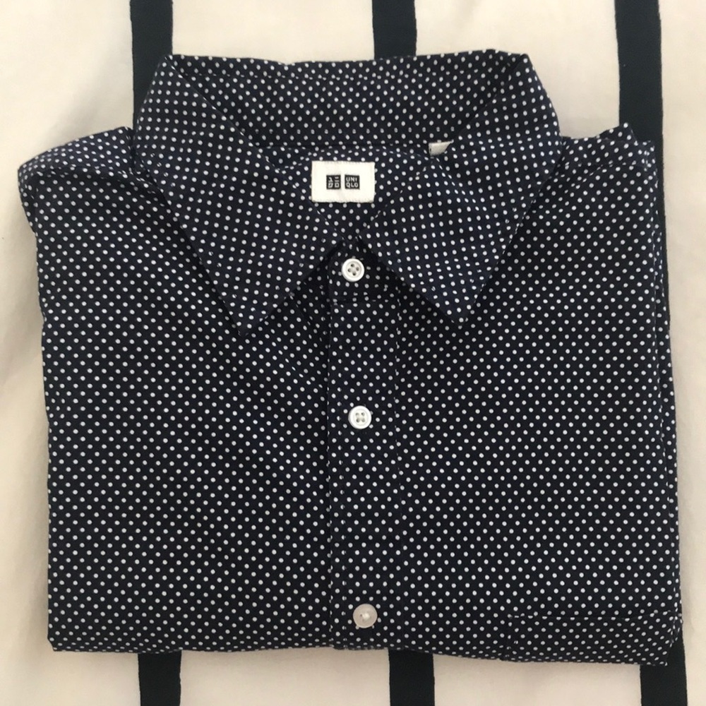 Mini polka dots uniqlo shirt